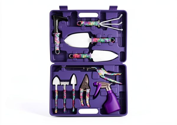Garden Tool Set JUMPHIGH 10in1 Rubber Handles-1