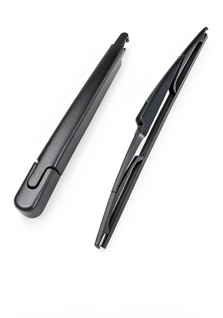 Rear wiper arm installation on a SUV rear windshield