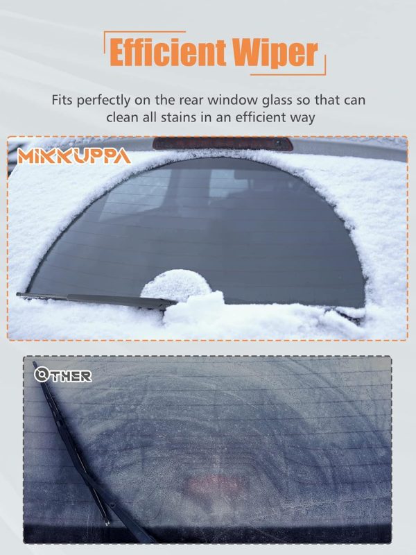 Mikkuppa Rear Wiper Arm Blade Plastic Design-2