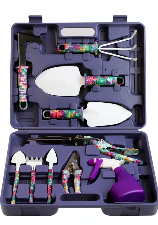 Garden Tool Set JUMPHIGH 10in1 Rubber Handles-0